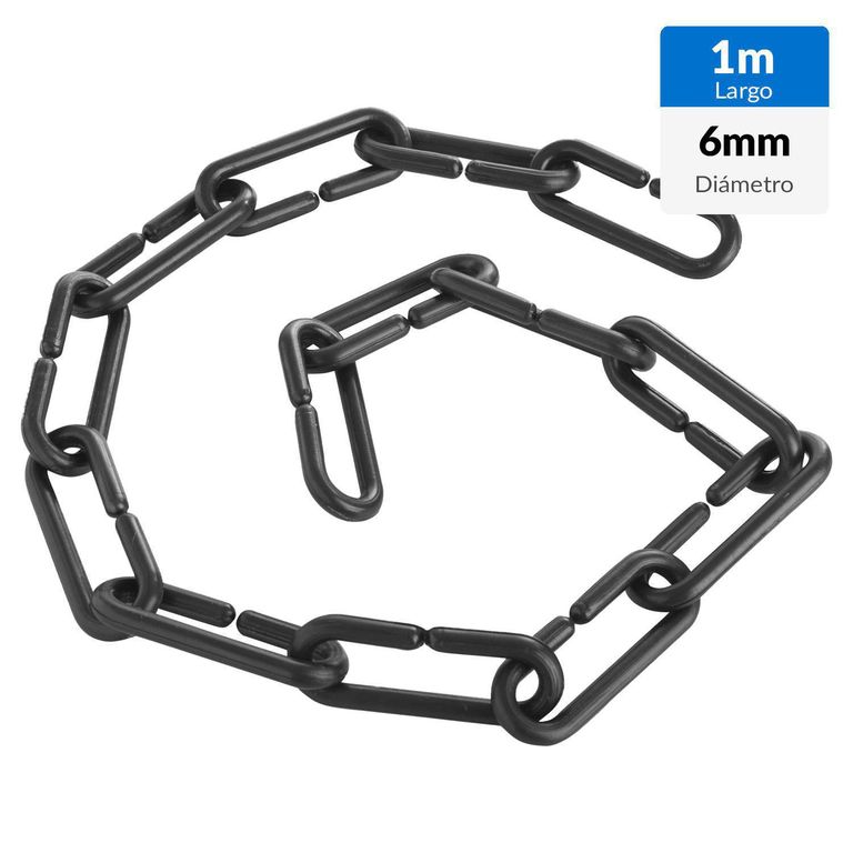 Cadena Polipropileno 6 mm 1 m Negro