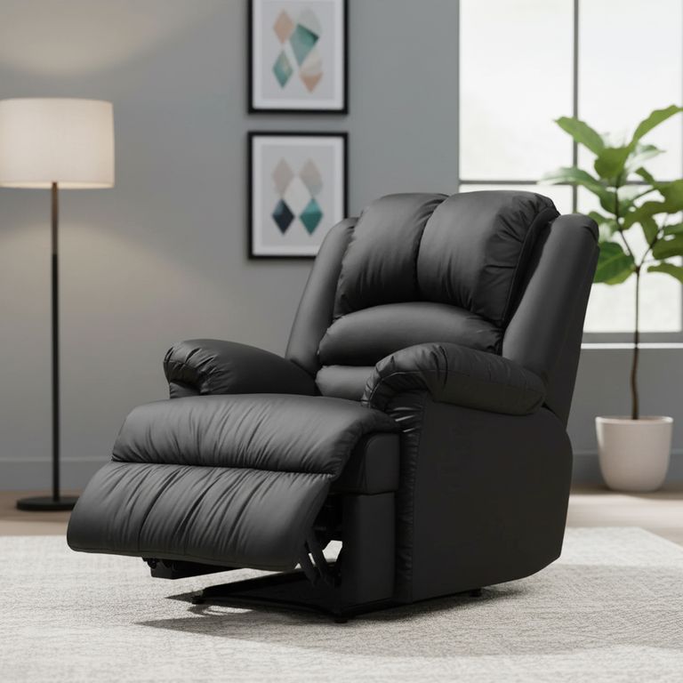 Bergere 1 cuerpo Jarrie 92x108x88 cm Negro