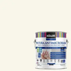 KOLOR - Pintura Antimicrobiana 1 galón(es) Semibrillante Blanco York