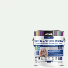 KOLOR - Pintura Antimicrobiana 1 galón(es) Semibrillante Blanco Krems