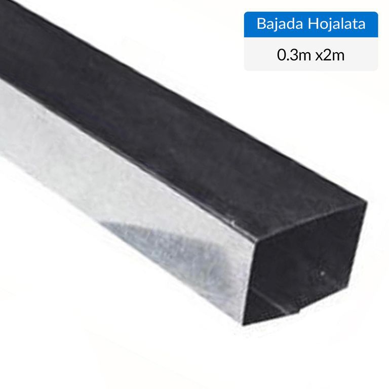 Bajada De Agua Lluvia Hojalata Galvanizada 0. 30X2 M Para Techos