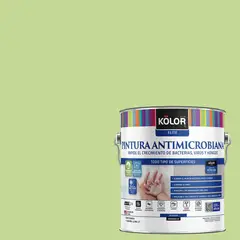 KOLOR - Pintura Antimicrobiana 1 galón(es) Semibrillante Verde Olang
