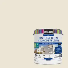 KOLOR - Pintura Hidrorepelente Satinado 1 galón(es) Beige Agra