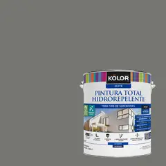 KOLOR - Pintura Hidrorepelente Satinado 1 galón(es) Gris Tutong