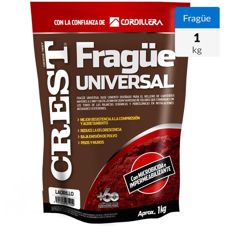 Frague piso/muro ladrillo 1 kg