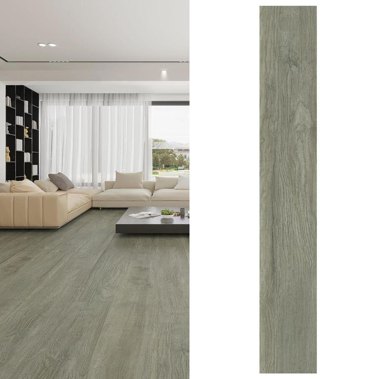 Piso Vinílico 5.2 mm 18x122 cm Delhi Grey Gris 2.19 m2