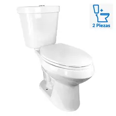 BRIGGS - Sanitario Two piece a Piso 30,5 cm 6 Litros Maelstrom Ada Elongado Soft Close Blanco