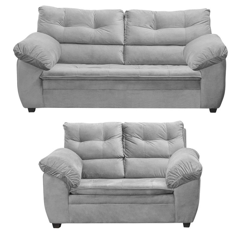 Set de Sofás Liverpool 3 y 2 Cuerpos Felpa
