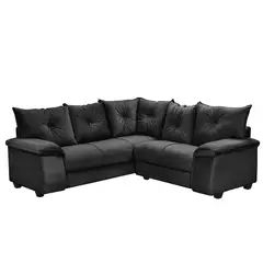 INNOVAMUEBLES - Sofá Seccional 5 cuerpos Fortaleza 210x75x203 cm Negro