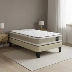 JUST HOME COLLECTION - Cama 1,5 Plazas Europea Confort Gold