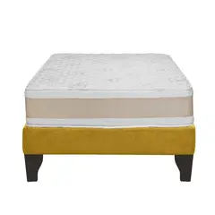 JUST HOME COLLECTION - Cama 1,5 Plazas Europea Confort Gold