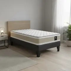 JUST HOME COLLECTION - Cama 1,5 Plazas Europea Confort Gold