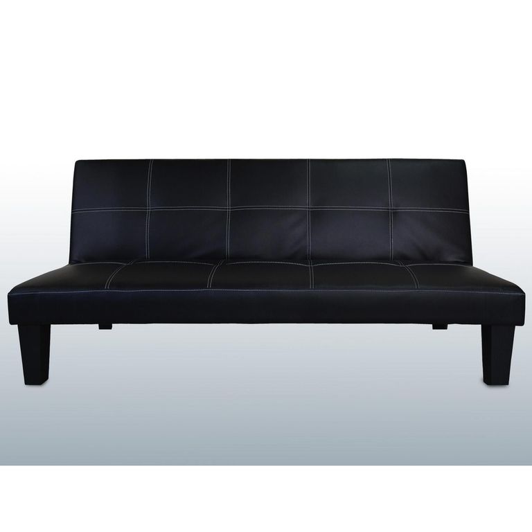 Futón Praga Negro 176x81x71 cm