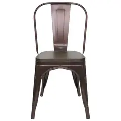 IDETEX - Set 2 Sillas Rustic Café 94x30x30 cm