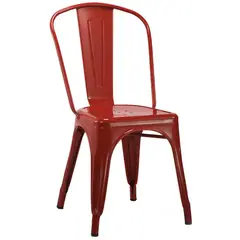 IDETEX - Pack 4 Sillas Antique Rojo 84.5x36x36 cm