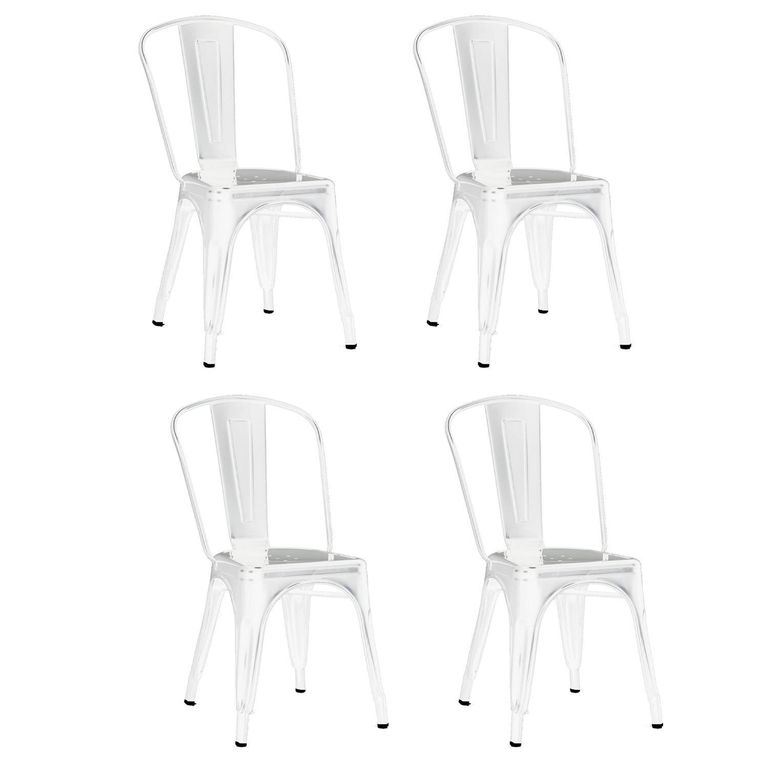 Pack 4 Sillas Antique 84.5x36x36 cm