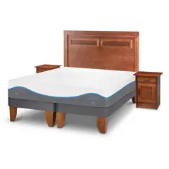 CIC - Cama Europea Alaska King + Muebles