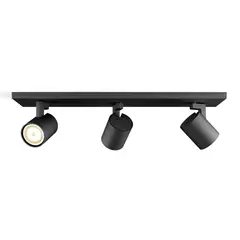 HB LEDS - Foco Spotlight Para Cielo Porta 3xGU-10 Negro