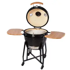 SIMPLE COOK - Parrilla a Carbón Kamado Tokio Black Cerámica