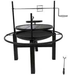 PK HOME - Brasero Circular con Grill Metal