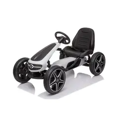 KIDSCOOL - Go kart Licencia Mercedes Benz Blanco Desde 3 meses