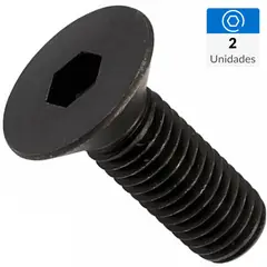 MAMUT - Perno parker cabeza plana M4-0.7x20 mm pavonado 2 unid