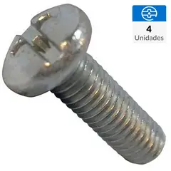 MAMUT - Perno cabeza pan métrica M5-0.8x10 mm zincada 4 unid