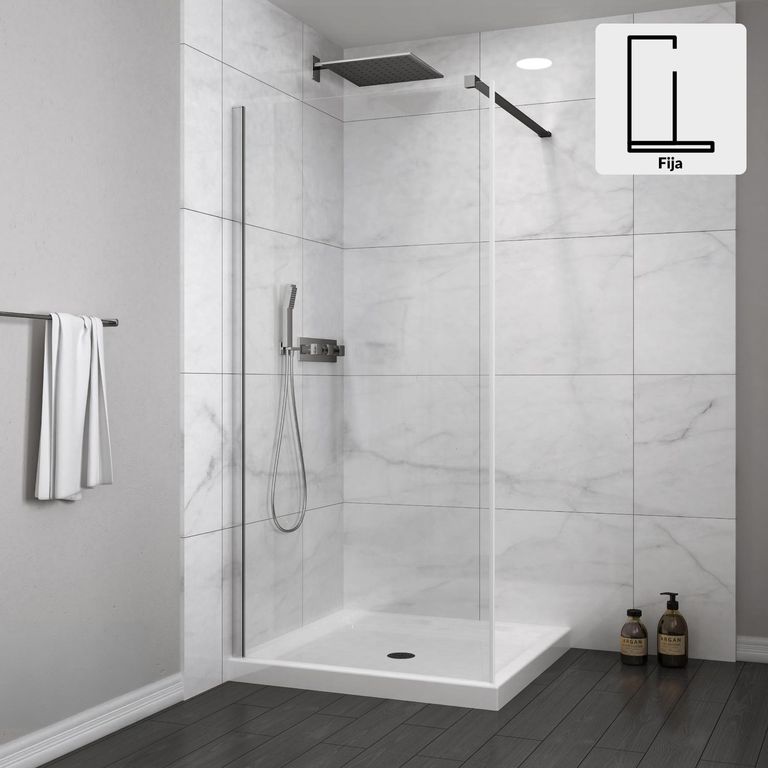Mampara de ducha fija 700x1900 mm EASY CLEAN