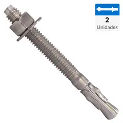 MAMUT - Perno anclaje acero inoxidable 3/8 x 3 3/4  2 unid