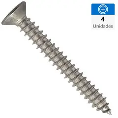 MAMUT - Tornillo Roscalata Cabeza Plana Metal 3/8 " 3.5 mm 4 unidad(es)