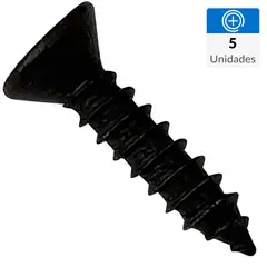 MAMUT - Tornillo Roscalata Cabeza Plana Metal 5/8 " 4.1 mm 5 Unidades