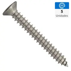 MAMUT - Tornillo Roscalata Cabeza Plana Metal 1/4 " 5.5 mm 5 unidad(es)