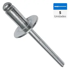 MAMUT - Remache tipo Pop aluminio M4,8x27mm 5un