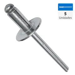 MAMUT - Remache tipo Pop aluminio M4,8x21mm 5un