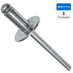 MAMUT - Remache tipo Pop aluminio M4,8x18mm 5un