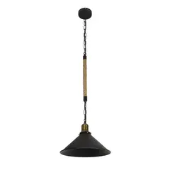 HB LEDS - Lámpara Colgante Rústica Soquete Dorado E-27