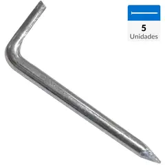 MAMUT - Clavo escuadra 3.0 x 2" zincado 5 unid