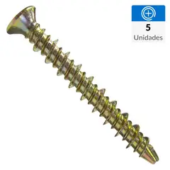 MAMUT - Tornillo Autoperforante Cabeza Plana Madera 25 mm 4.8 mm 5 unidad(es)