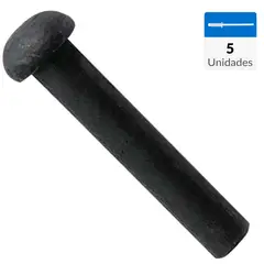 MAMUT - Remache fierro cabeza redonda 3/16 x 1" 5 unid