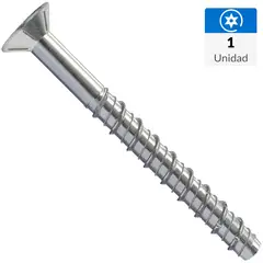 MAMUT - Perno hormigon cabeza plana M10 x 100 mm zincado brillante 1 unid