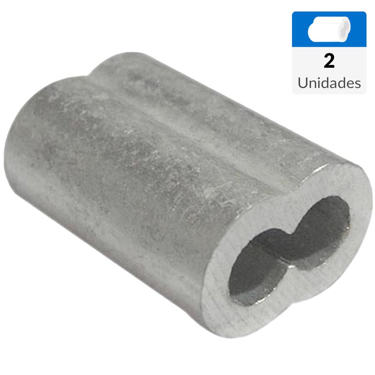 Abrazadera Tubular 3/ 8" Sujeción Segura 2 Unidades