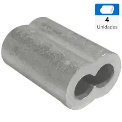 MAMUT - Pack 4 Abrazaderas Tubulares 1/ 4" Sujeción Segura