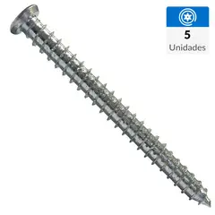 MAMUT - Tornillo Concreto Cabeza Phillips Concreto 150 mm 7.5 mm 5 Unidades