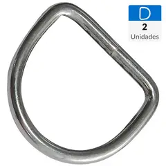 MAMUT - Media argolla tipo d M3 x 25 mm zincada 2 unid
