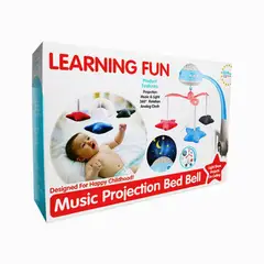 KIDSCOOL - Móvil Musical Cuna Bebé Proyector Luces Y Melodías Infantiles