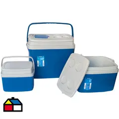 LIVE SPORT - Set 3 Cooler 32, 12 y 5 l Azul