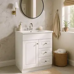 DOMSA - Kit mueble vanitorio B70-PHNB P 70x47x80 cm