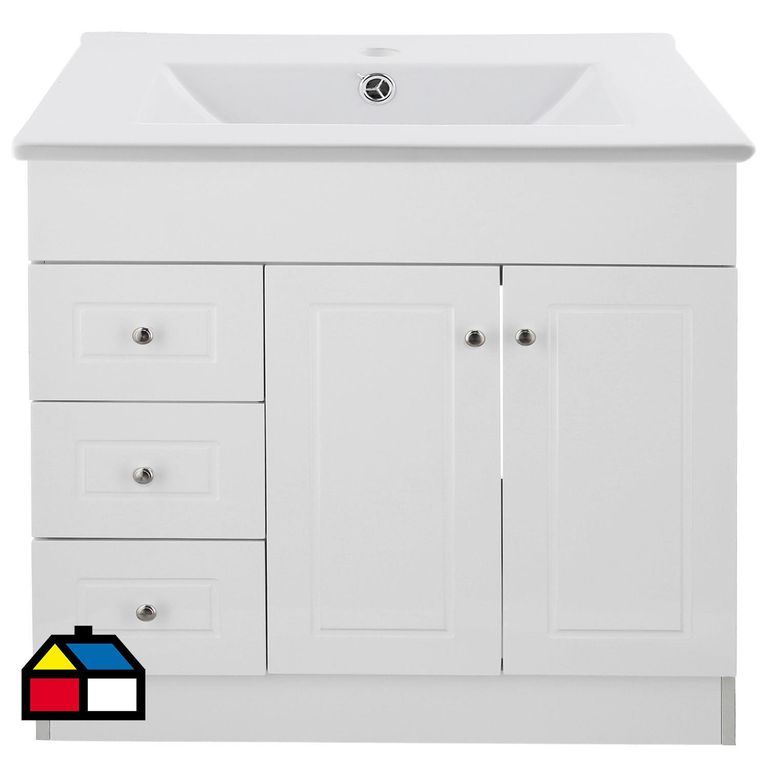 Kit mueble vanitorio B100PHI-B P 100x47x80cm