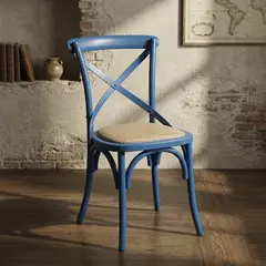 JACOBSEN - Silla Vatagge Crossback Azul 88x44x46 cm