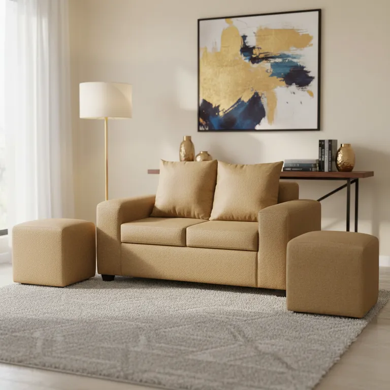 INTERMUEBLES Living 4 cuerpos Kahlo 167x86x80 cm Café
